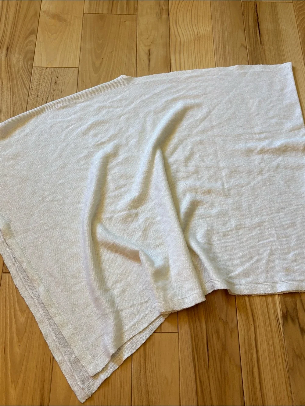 Lilly Pulitzer Bayshore Sweater Wrap Linen Blend Iridescent White Accessory